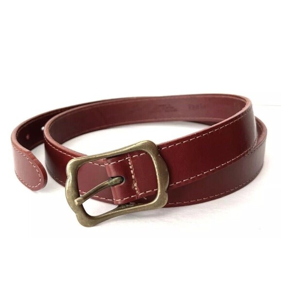 Martin Dingman Leather‎ Belt Maroon Handmade America 35 Inches 5910006 Classic - Picture 1 of 9